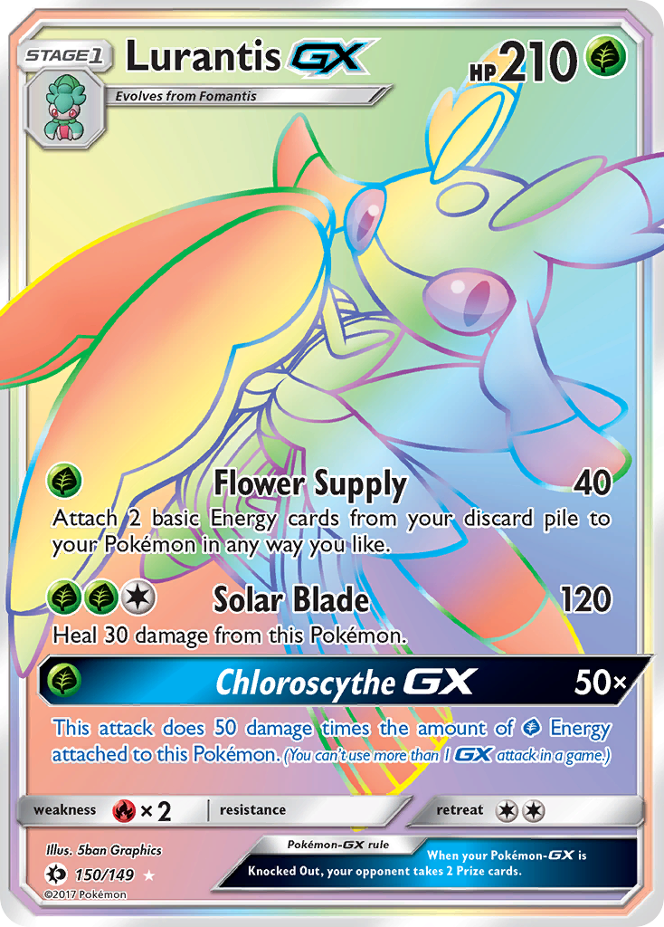 Lurantis GX (150/149) [Sun & Moon: Base Set] - Pokémon - Card Brawlers | Quebec | Canada |