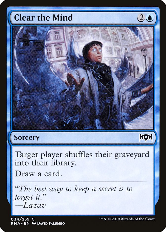 Clear the Mind [Ravnica Allegiance] - Magic: The Gathering - Card Brawlers | Quebec | Canada |