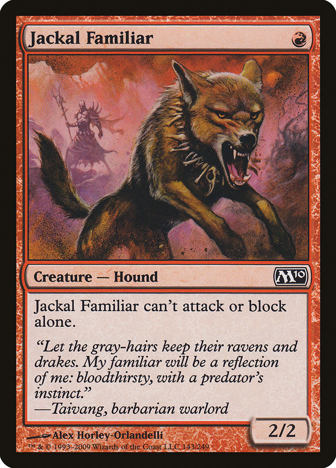 Jackal Familiar [Magic 2010] - Magic: The Gathering - Card Brawlers | Quebec | Canada |
