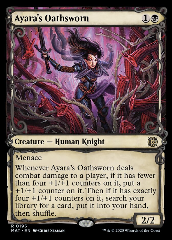 Ayara's Oathsworn (Showcase Halo Foil) [March of the Machine: The Aftermath] - Magic: The Gathering - Card Brawlers | Quebec | Canada |