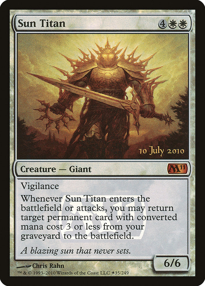 Sun Titan [Magic 2011 Prerelease Promos] - Magic: The Gathering - Card Brawlers | Quebec | Canada |