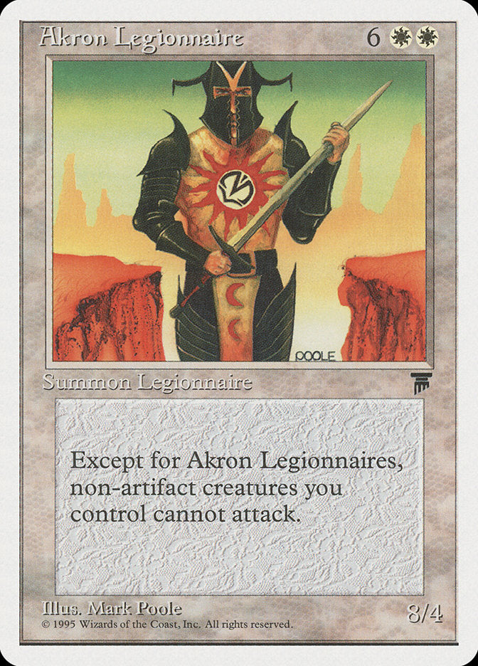 Akron Legionnaire [Chronicles] - Magic: The Gathering - Card Brawlers | Quebec | Canada |