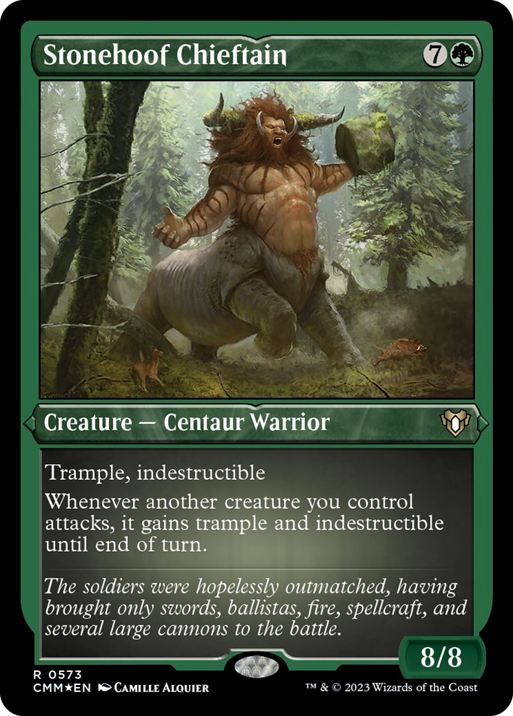Stonehoof Chieftain (Foil Etched) [Commander Masters] - Magic: The Gathering - Card Brawlers | Quebec | Canada |