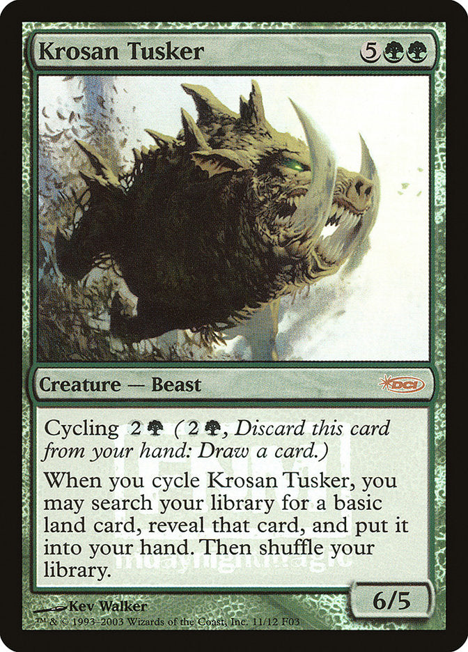 Krosan Tusker [Friday Night Magic 2003] - Magic: The Gathering - Card Brawlers | Quebec | Canada |