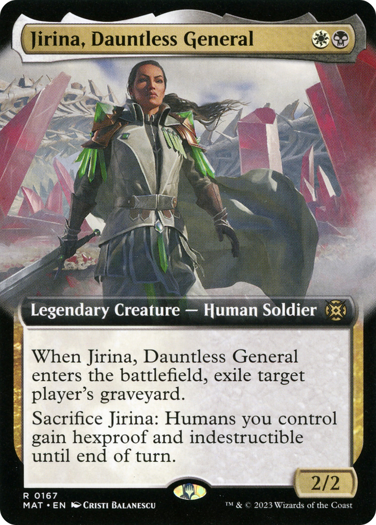 Jirina, Dauntless General (Extended Art) [March of the Machine: The Aftermath] - Magic: The Gathering - Card Brawlers | Quebec | Canada |