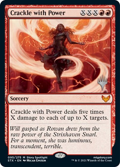 Crackle with Power (Promo Pack) [Strixhaven: School of Mages Promos] - Magic: The Gathering - Card Brawlers | Quebec | Canada |