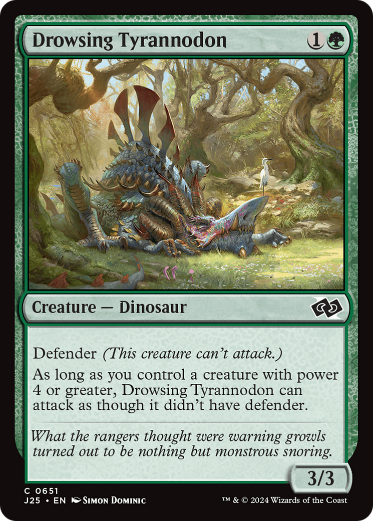 Drowsing Tyrannodon [Foundations Jumpstart] - Magic: The Gathering - Card Brawlers | Quebec | Canada |