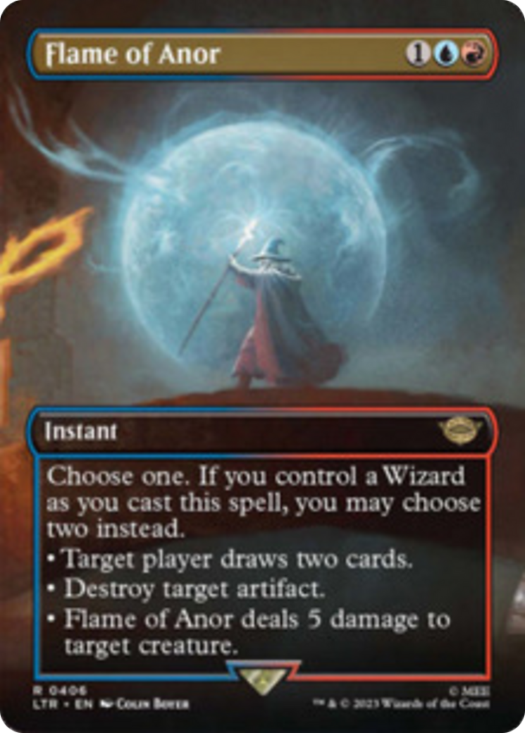 Flame of Anor (Borderless Alternate Art) [The Lord of the Rings: Tales of Middle-Earth] - Magic: The Gathering - Card Brawlers | Quebec | Canada |