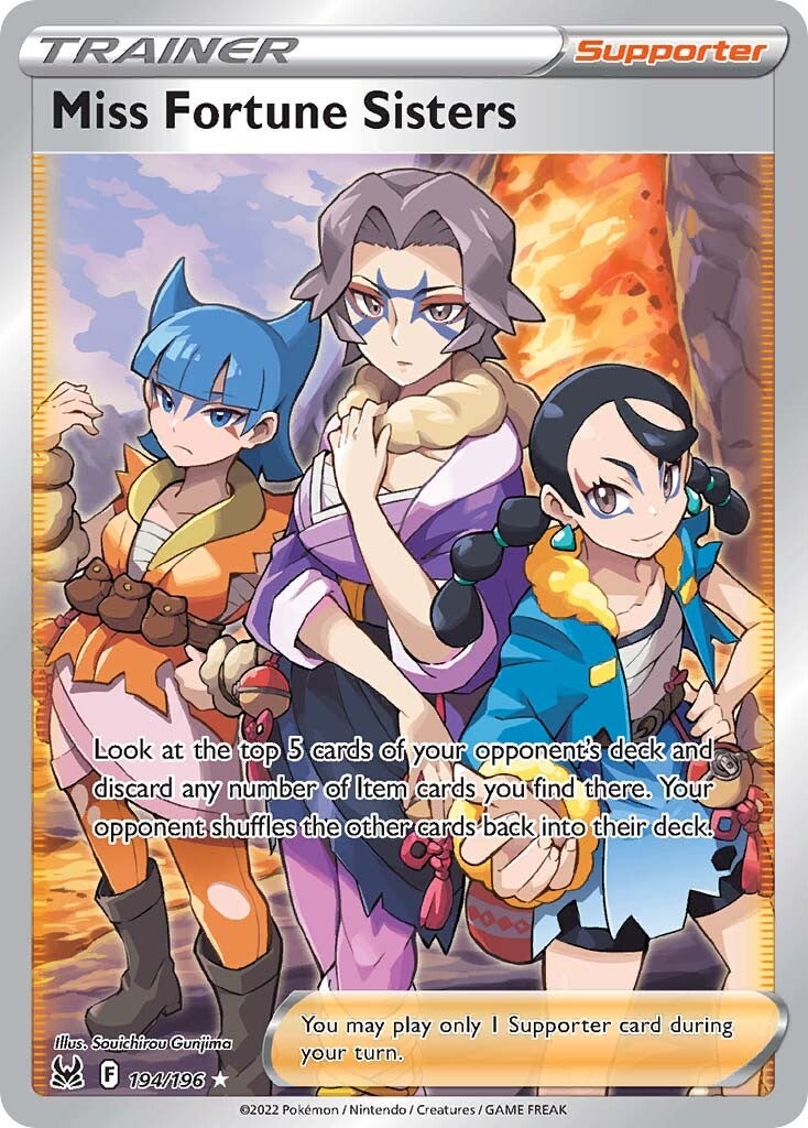 Miss Fortune Sisters (194/196) [Sword & Shield: Lost Origin] - Pokémon - Card Brawlers | Quebec | Canada |