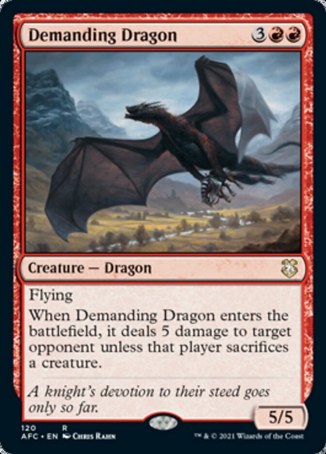 Demanding Dragon [Dungeons & Dragons: Adventures in the Forgotten Realms Commander] - Magic: The Gathering - Card Brawlers | Quebec | Canada |