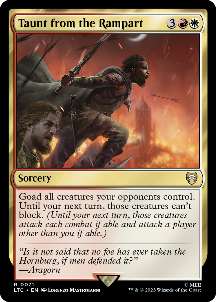 Taunt from the Rampart [The Lord of the Rings: Tales of Middle-Earth Commander] - Magic: The Gathering - Card Brawlers | Quebec | Canada |