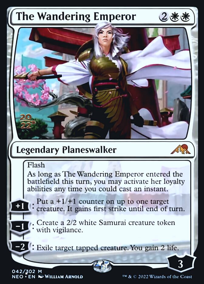 The Wandering Emperor [Kamigawa: Neon Dynasty Prerelease Promos] - Magic: The Gathering - Card Brawlers | Quebec | Canada |