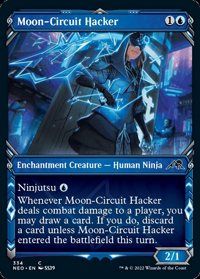 Moon-Circuit Hacker (Showcase Ninja) [Kamigawa: Neon Dynasty] - Magic: The Gathering - Card Brawlers | Quebec | Canada |