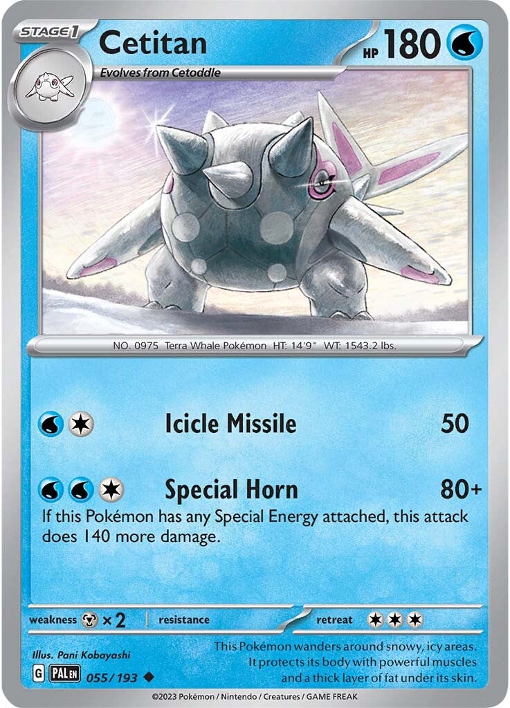 Cetitan (055/193) [Scarlet & Violet: Paldea Evolved] - Pokémon - Card Brawlers | Quebec | Canada |