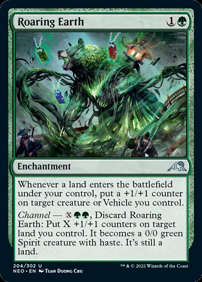 Roaring Earth [Kamigawa: Neon Dynasty] - Magic: The Gathering - Card Brawlers | Quebec | Canada |