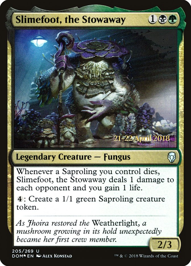 Slimefoot, the Stowaway [Dominaria Prerelease Promos] - Magic: The Gathering - Card Brawlers | Quebec | Canada |