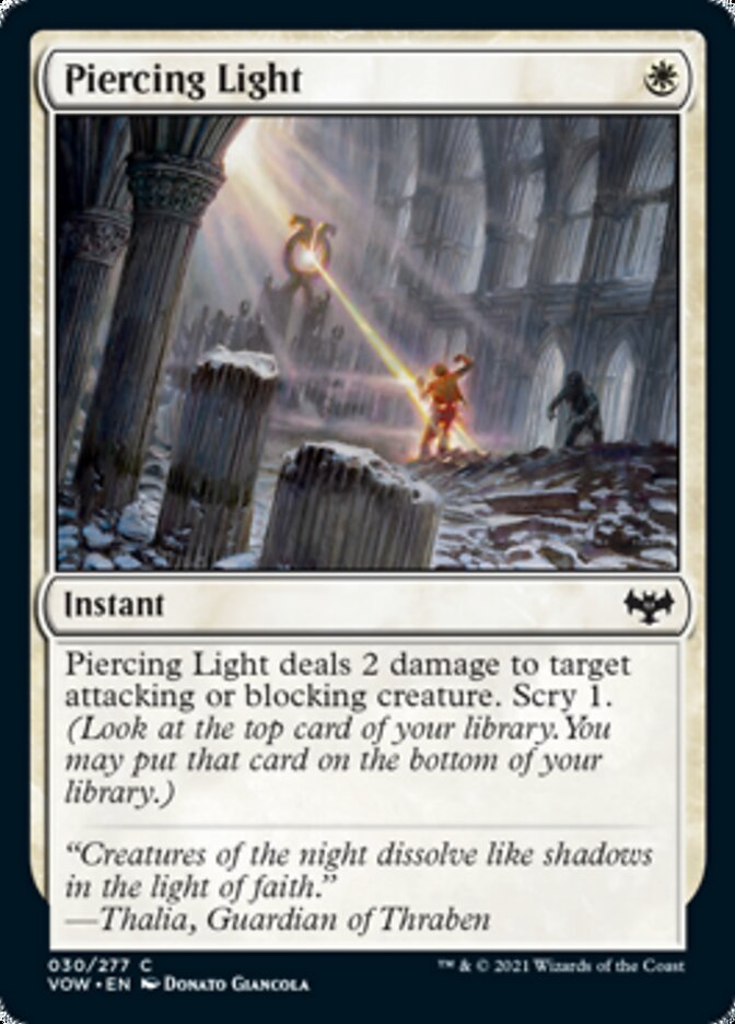 Piercing Light [Innistrad: Crimson Vow] - Magic: The Gathering - Card Brawlers | Quebec | Canada |