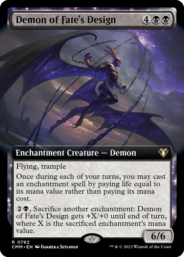 Demon of Fate's Design (Extended Art) [Commander Masters] - Magic: The Gathering - Card Brawlers | Quebec | Canada |