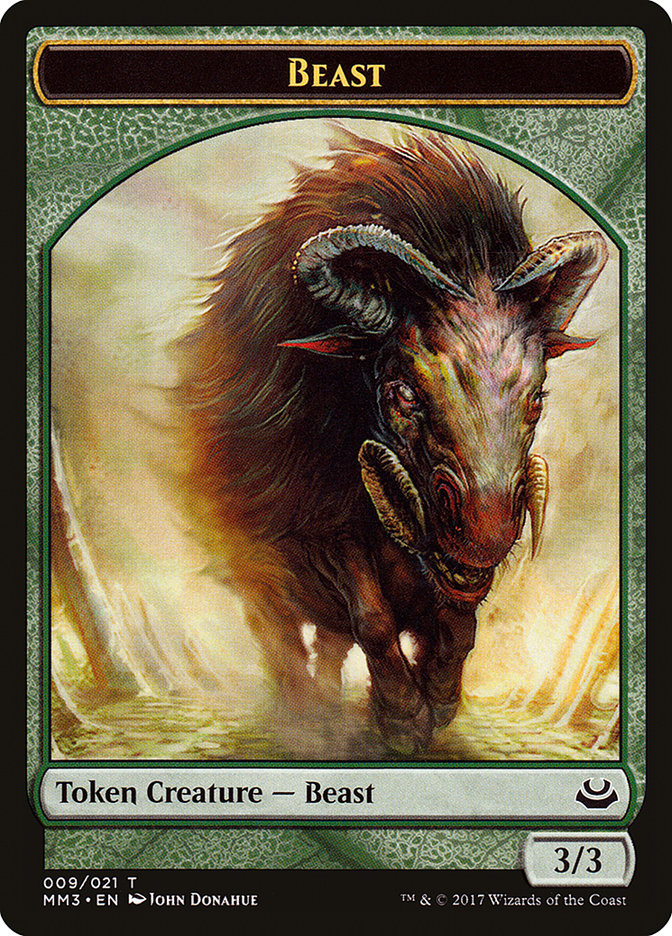 Beast Token (009/021) [Modern Masters 2017 Tokens] - Magic: The Gathering - Card Brawlers | Quebec | Canada |