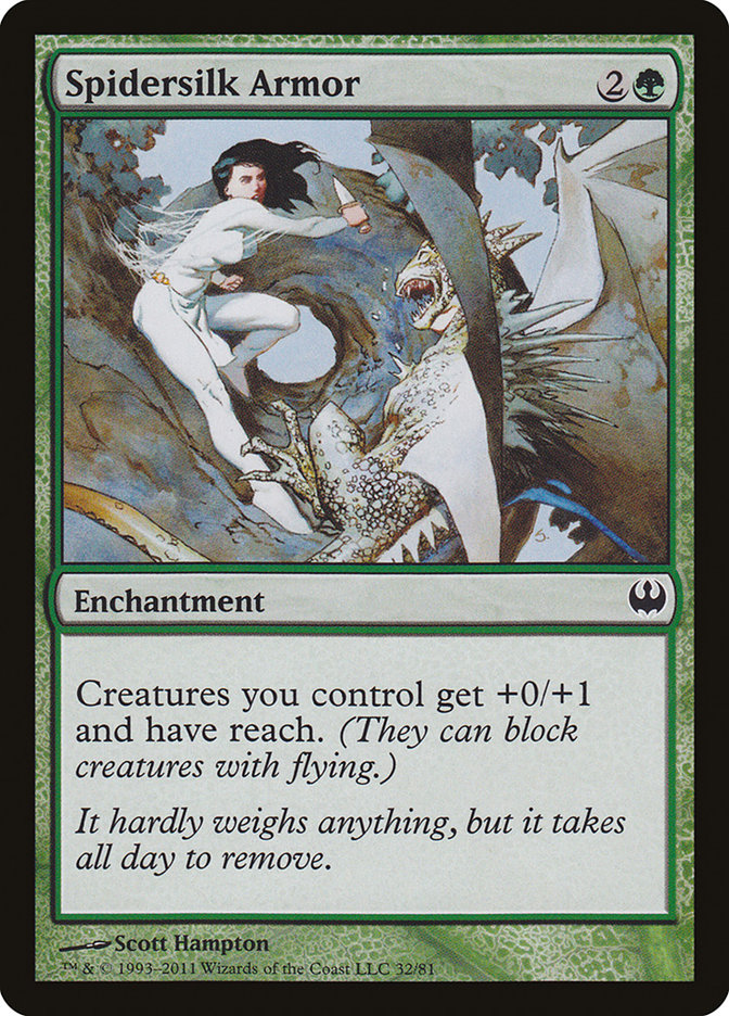 Spidersilk Armor [Duel Decks: Knights vs. Dragons] - Magic: The Gathering - Card Brawlers | Quebec | Canada |