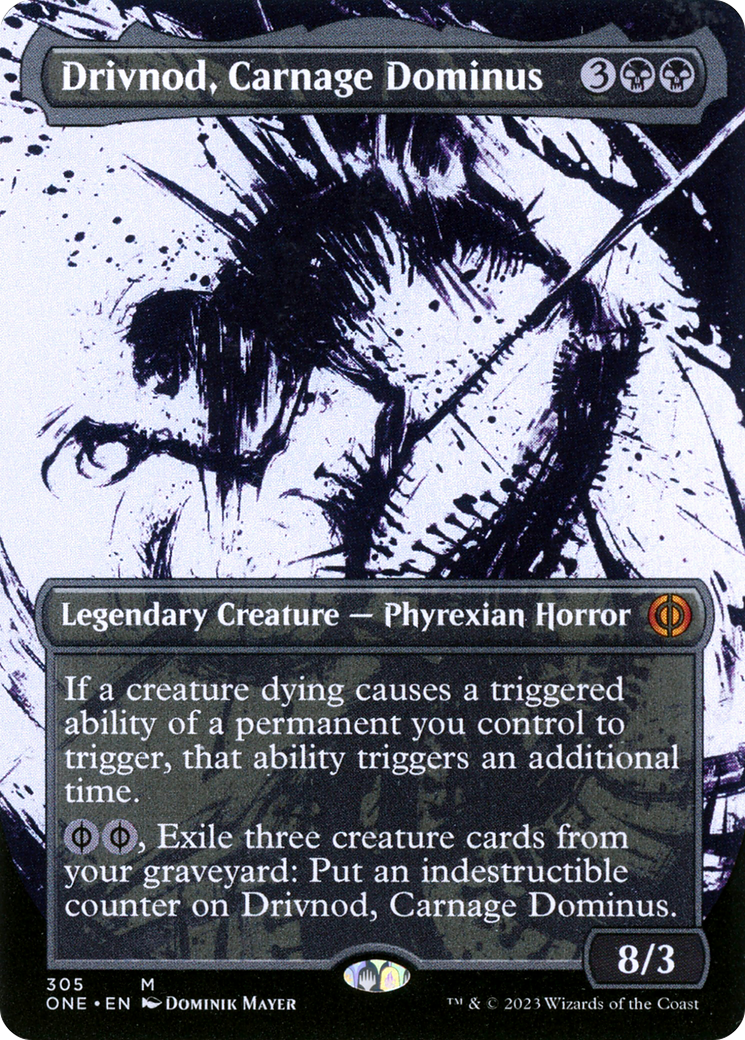 Drivnod, Carnage Dominus (Borderless Ichor) [Phyrexia: All Will Be One] - Magic: The Gathering - Card Brawlers | Quebec | Canada |
