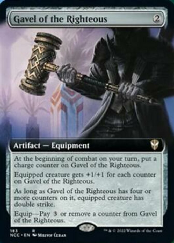 Gavel of the Righteous (Extended Art) [Streets of New Capenna Commander] - Magic: The Gathering - Card Brawlers | Quebec | Canada |