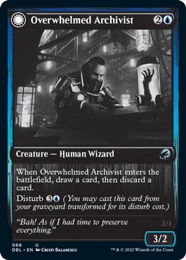 Overwhelmed Archivist // Archive Haunt [Innistrad: Double Feature] - Magic: The Gathering - Card Brawlers | Quebec | Canada |