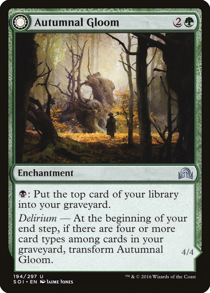 Autumnal Gloom // Ancient of the Equinox [Shadows over Innistrad] - Magic: The Gathering - Card Brawlers | Quebec | Canada |
