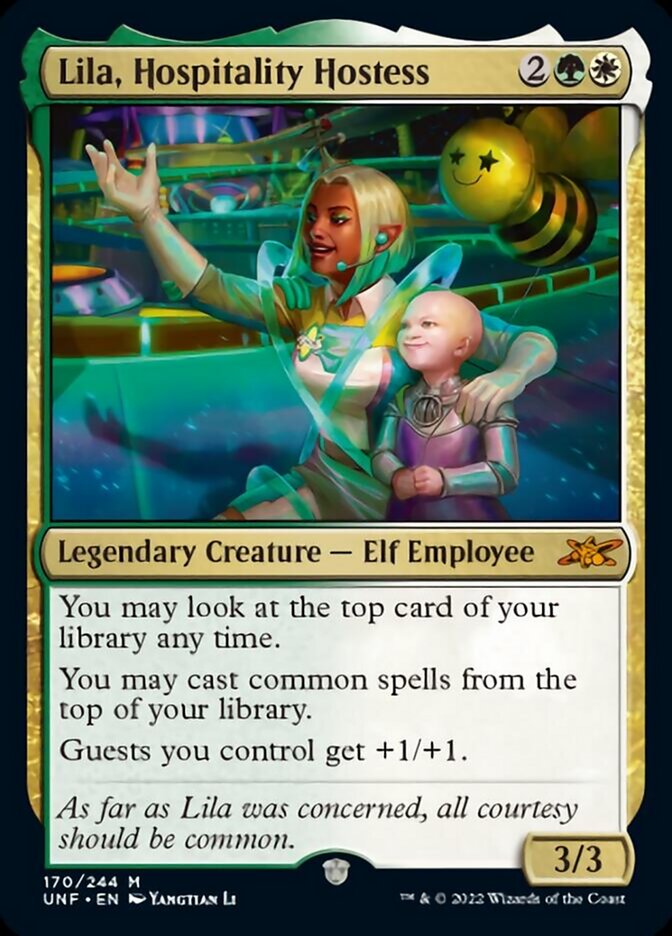 Lila, Hospitality Hostess [Unfinity] - Magic: The Gathering - Card Brawlers | Quebec | Canada |