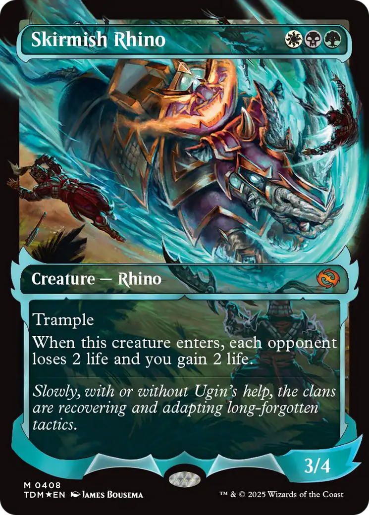 Skirmish Rhino (0408) (Showcase) [Tarkir: Dragonstorm] - Magic: The Gathering - Card Brawlers | Quebec | Canada |
