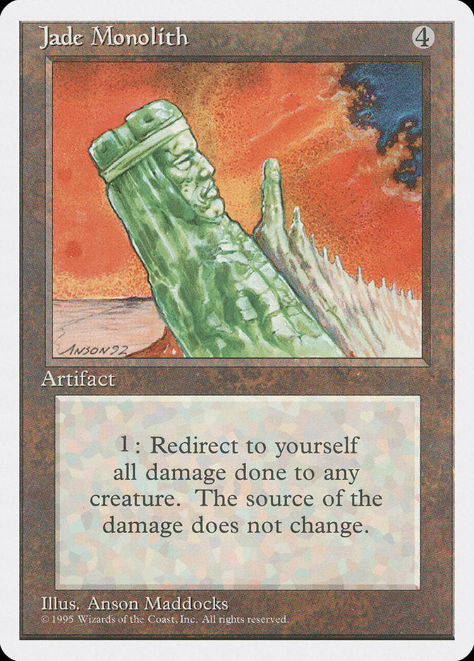 Jade Monolith [Fourth Edition] - Magic: The Gathering - Card Brawlers | Quebec | Canada |