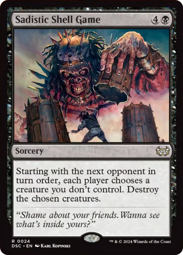 Sadistic Shell Game [Duskmourn: House of Horror Commander] - Magic: The Gathering - Card Brawlers | Quebec | Canada |