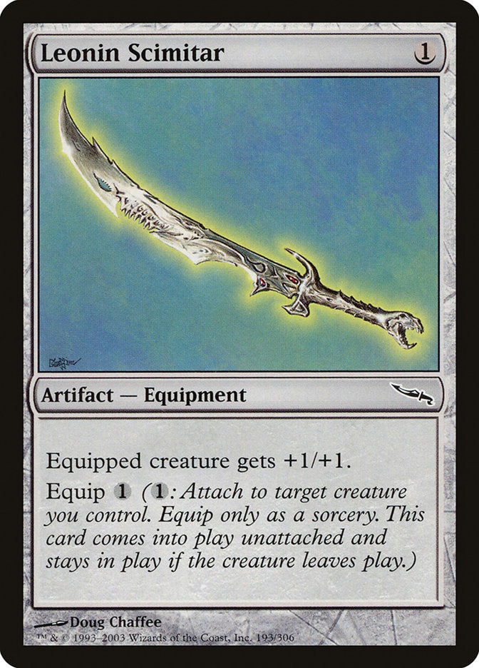 Leonin Scimitar [Mirrodin] - Magic: The Gathering - Card Brawlers | Quebec | Canada |