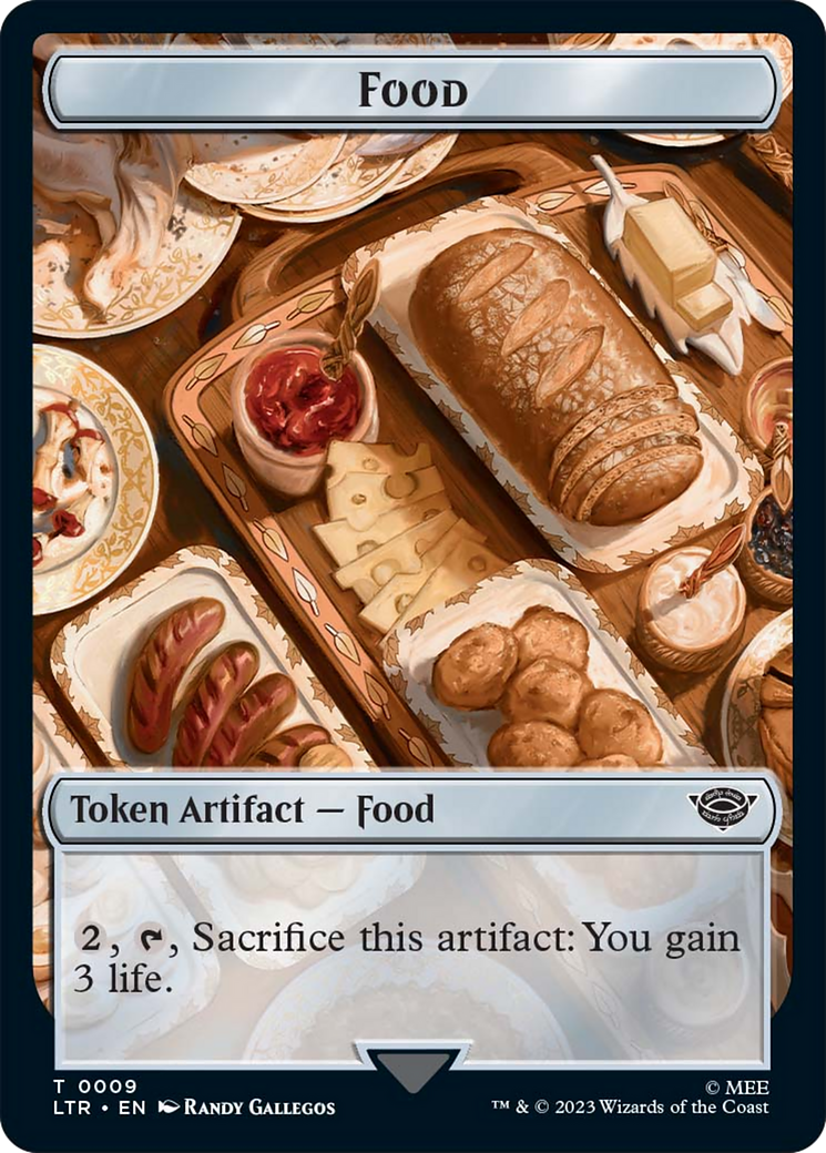 Food (09) // Human Soldier (01) Double-Sided Token [The Lord of the Rings: Tales of Middle-Earth Tokens] - Magic: The Gathering - Card Brawlers | Quebec | Canada |