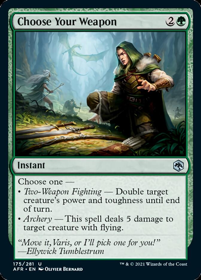 Choose Your Weapon [Dungeons & Dragons: Adventures in the Forgotten Realms] - Magic: The Gathering - Card Brawlers | Quebec | Canada |