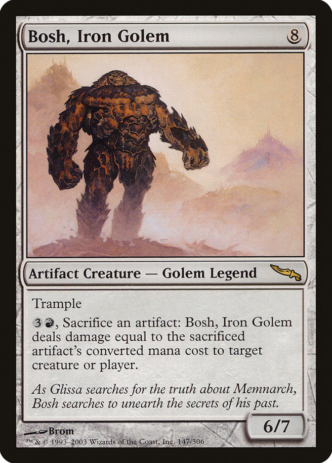 Bosh, Iron Golem [Mirrodin] - Magic: The Gathering - Card Brawlers | Quebec | Canada |