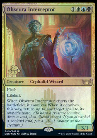 Obscura Interceptor [Streets of New Capenna Prerelease Promos] - Magic: The Gathering - Card Brawlers | Quebec | Canada |