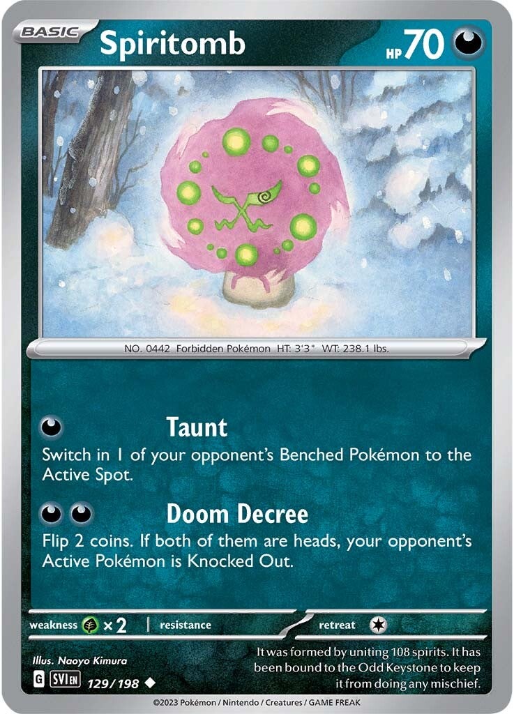 Spiritomb (129/198) [Scarlet & Violet: Base Set] - Pokémon - Card Brawlers | Quebec | Canada |