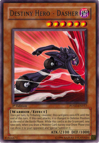 Destiny Hero - Dasher [POTD-EN017] Rare - Yu-Gi-Oh! - Card Brawlers | Quebec | Canada |