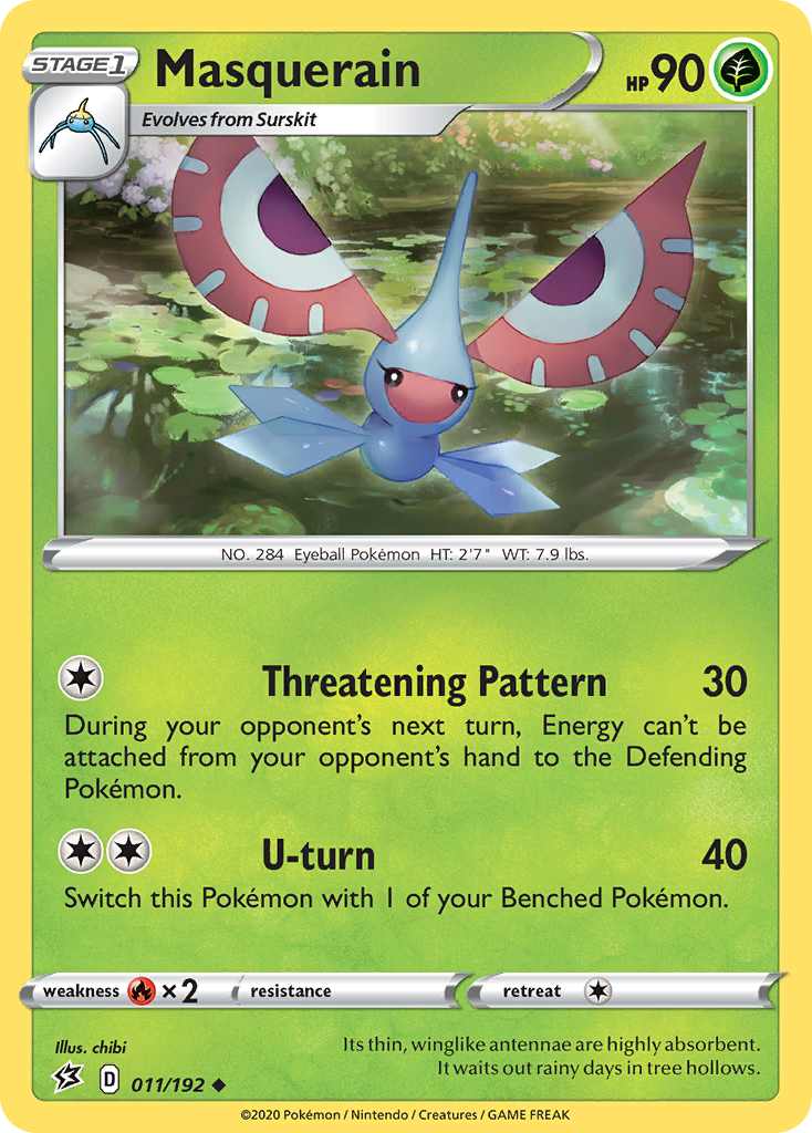 Masquerain (011/192) [Sword & Shield: Rebel Clash] - Pokémon - Card Brawlers | Quebec | Canada |