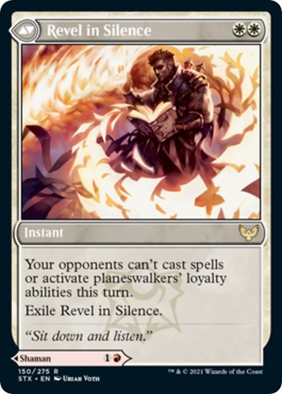 Flamescroll Celebrant // Revel in Silence [Strixhaven: School of Mages Prerelease Promos] - Magic: The Gathering - Card Brawlers | Quebec | Canada |