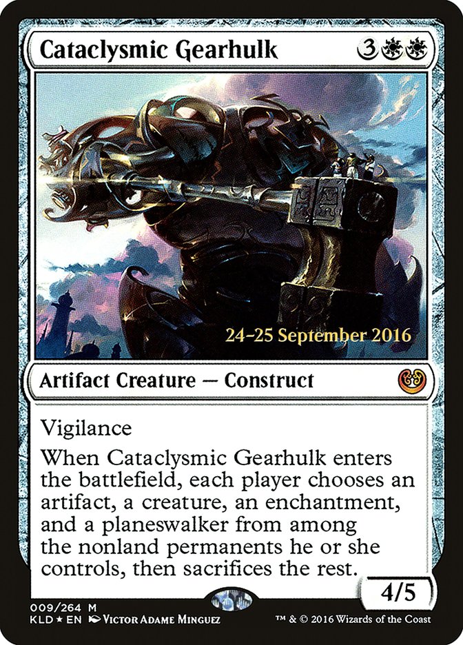 Cataclysmic Gearhulk [Kaladesh Prerelease Promos] - Magic: The Gathering - Card Brawlers | Quebec | Canada |
