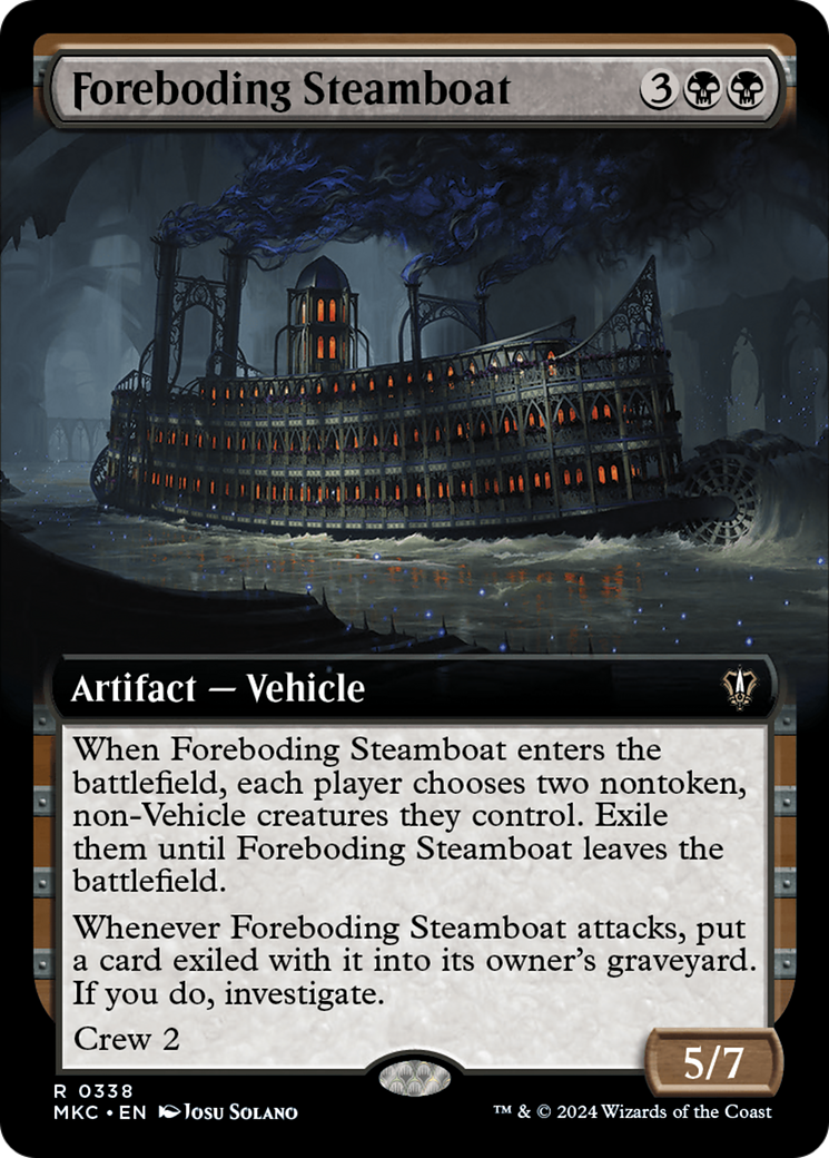 Foreboding Steamboat (Extended Art) [Murders at Karlov Manor Commander] - Magic: The Gathering - Card Brawlers | Quebec | Canada |