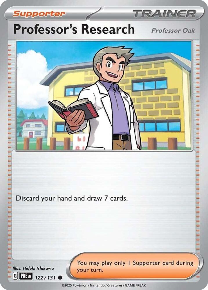 Professor's Research (122/131) [Professor Oak] [Scarlet & Violet: Prismatic Evolutions] - Pokémon - Card Brawlers | Quebec | Canada |