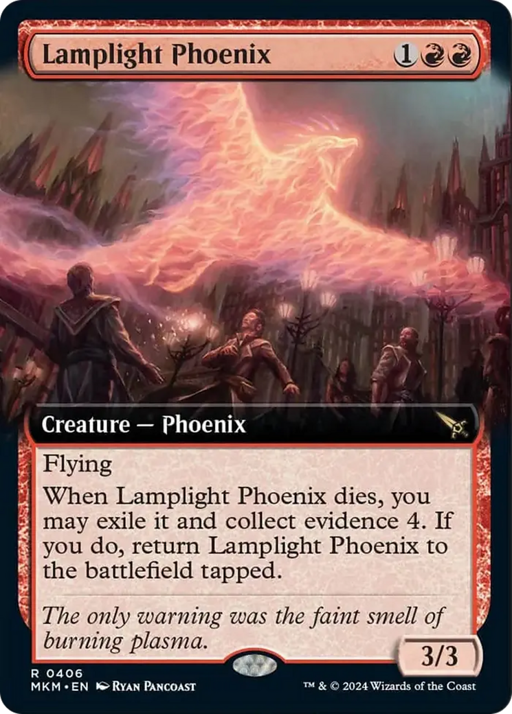 Lamplight Phoenix (Extended Art) [Murders at Karlov Manor] - Magic: The Gathering - Card Brawlers | Quebec | Canada |