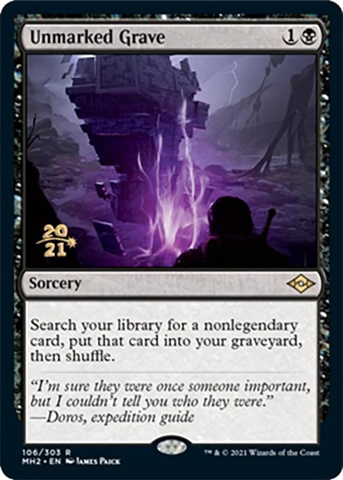 Unmarked Grave [Modern Horizons 2 Prerelease Promos] - Magic: The Gathering - Card Brawlers | Quebec | Canada |