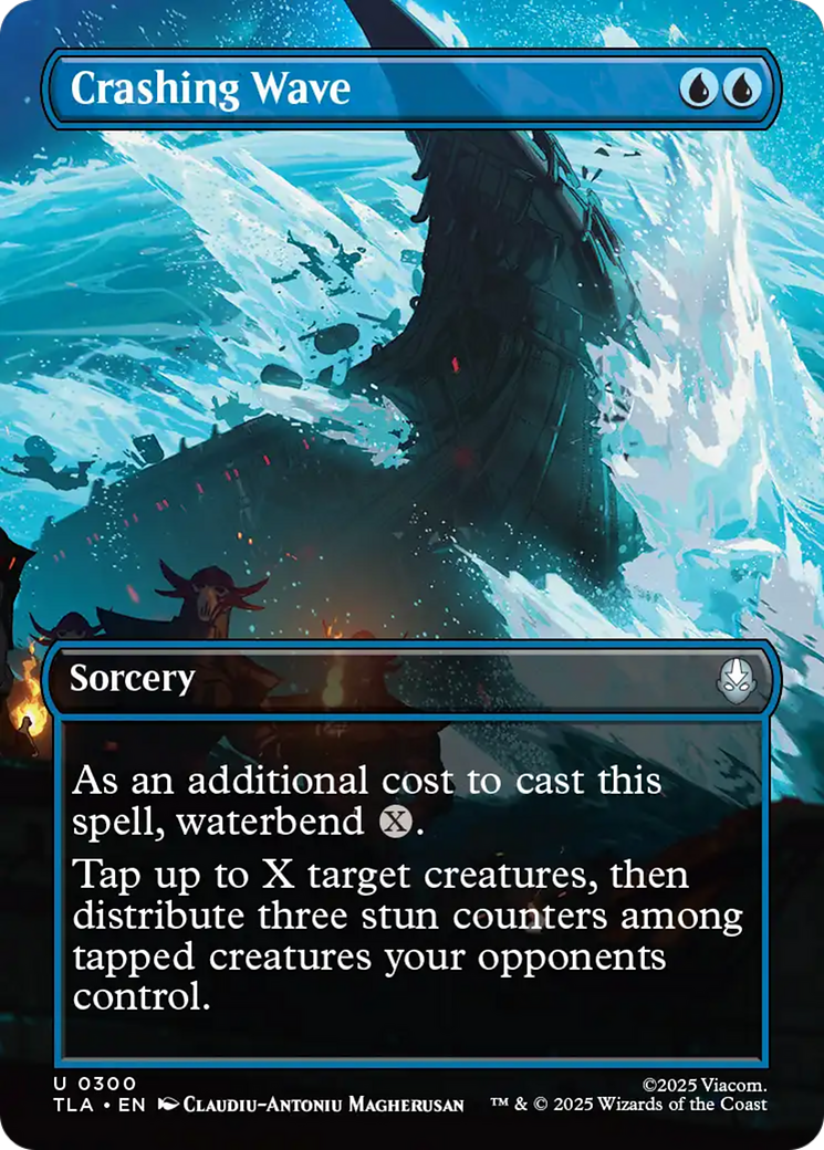 Crashing Wave (Borderless) [Avatar: The Last Airbender] - Magic: The Gathering - Card Brawlers | Quebec | Canada |