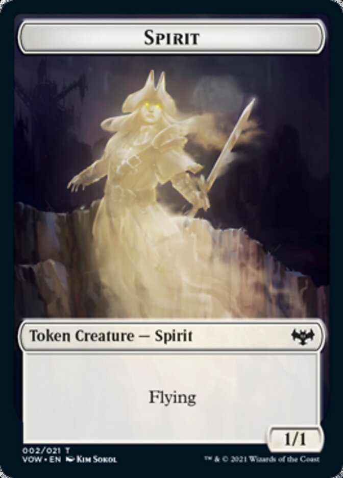 Human (001) // Spirit (002) Double-Sided Token [Innistrad: Crimson Vow Tokens] - Magic: The Gathering - Card Brawlers | Quebec | Canada |