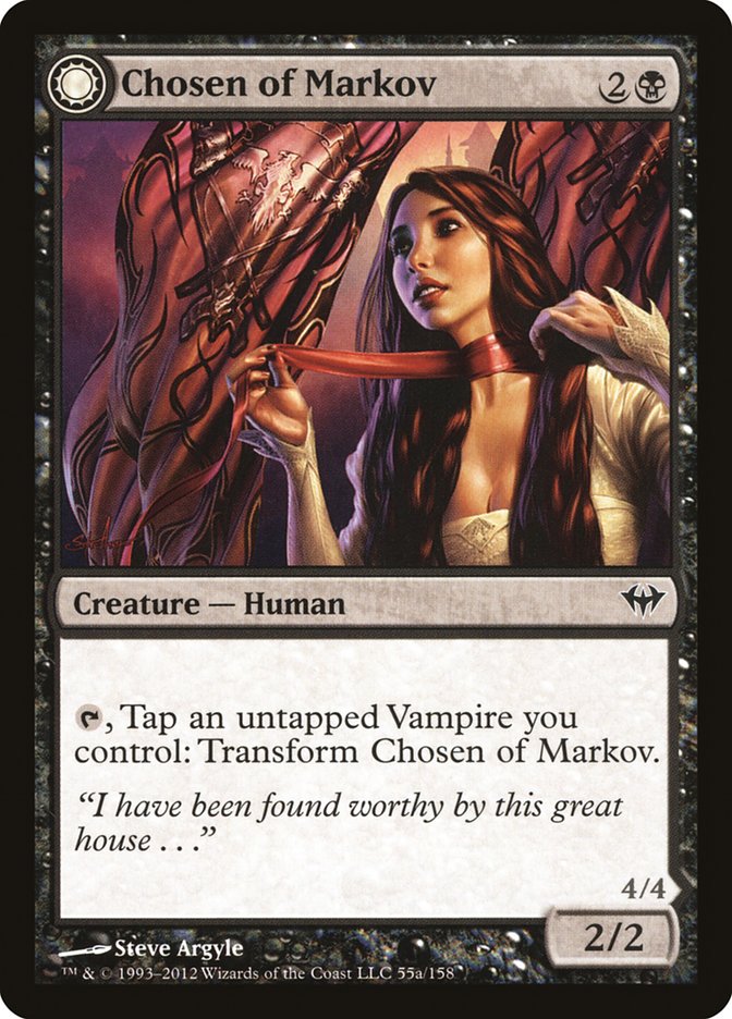 Chosen of Markov // Markov's Servant [Dark Ascension] - Magic: The Gathering - Card Brawlers | Quebec | Canada |