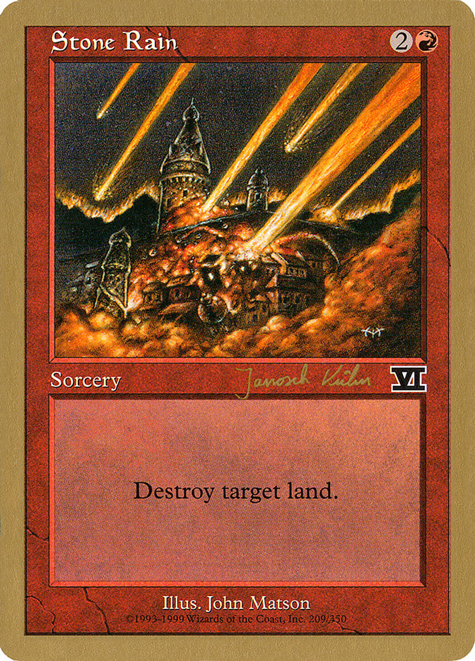 Stone Rain (Janosch Kuhn) [World Championship Decks 2000] - Magic: The Gathering - Card Brawlers | Quebec | Canada |